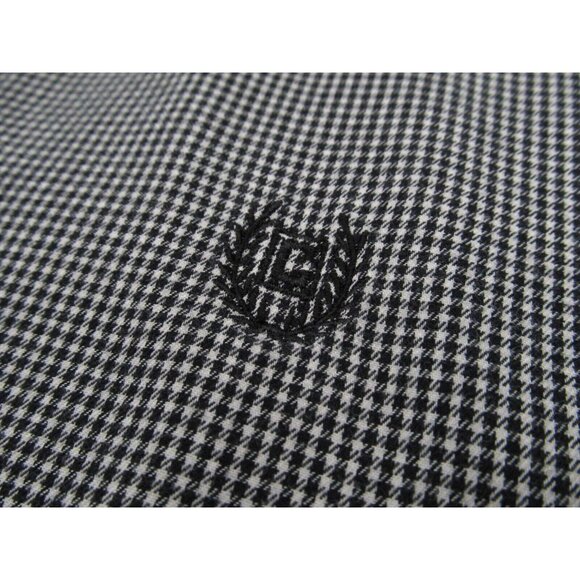 Vintage Chaps Ralph Lauren Button Up Shirt Mens XL Houndstooth Check Custom Fit - Picture 11 of 13